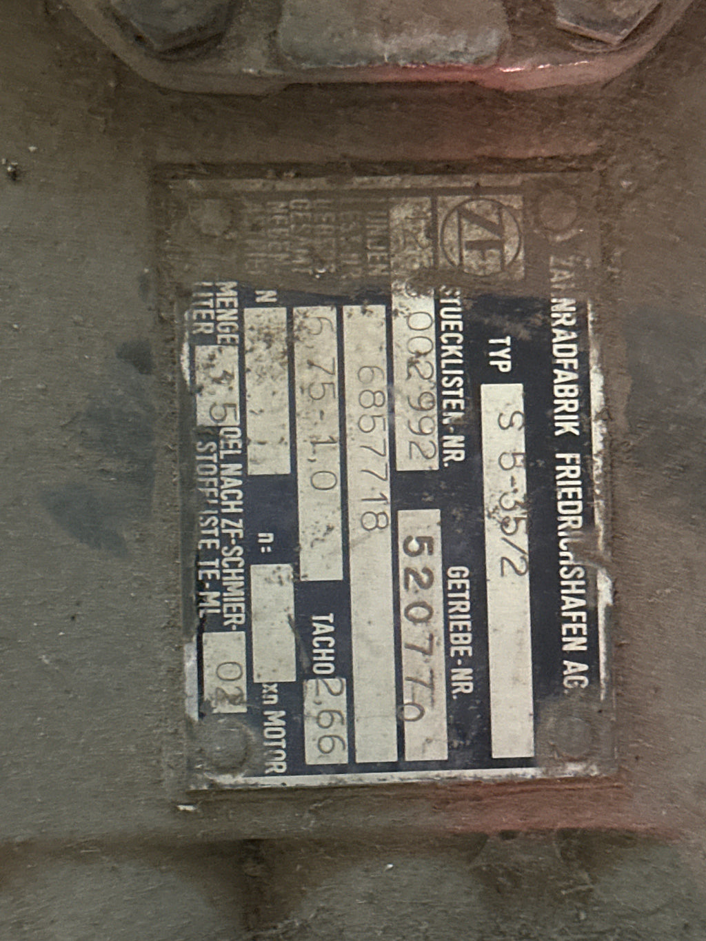 Cambio ZF S5-35/2