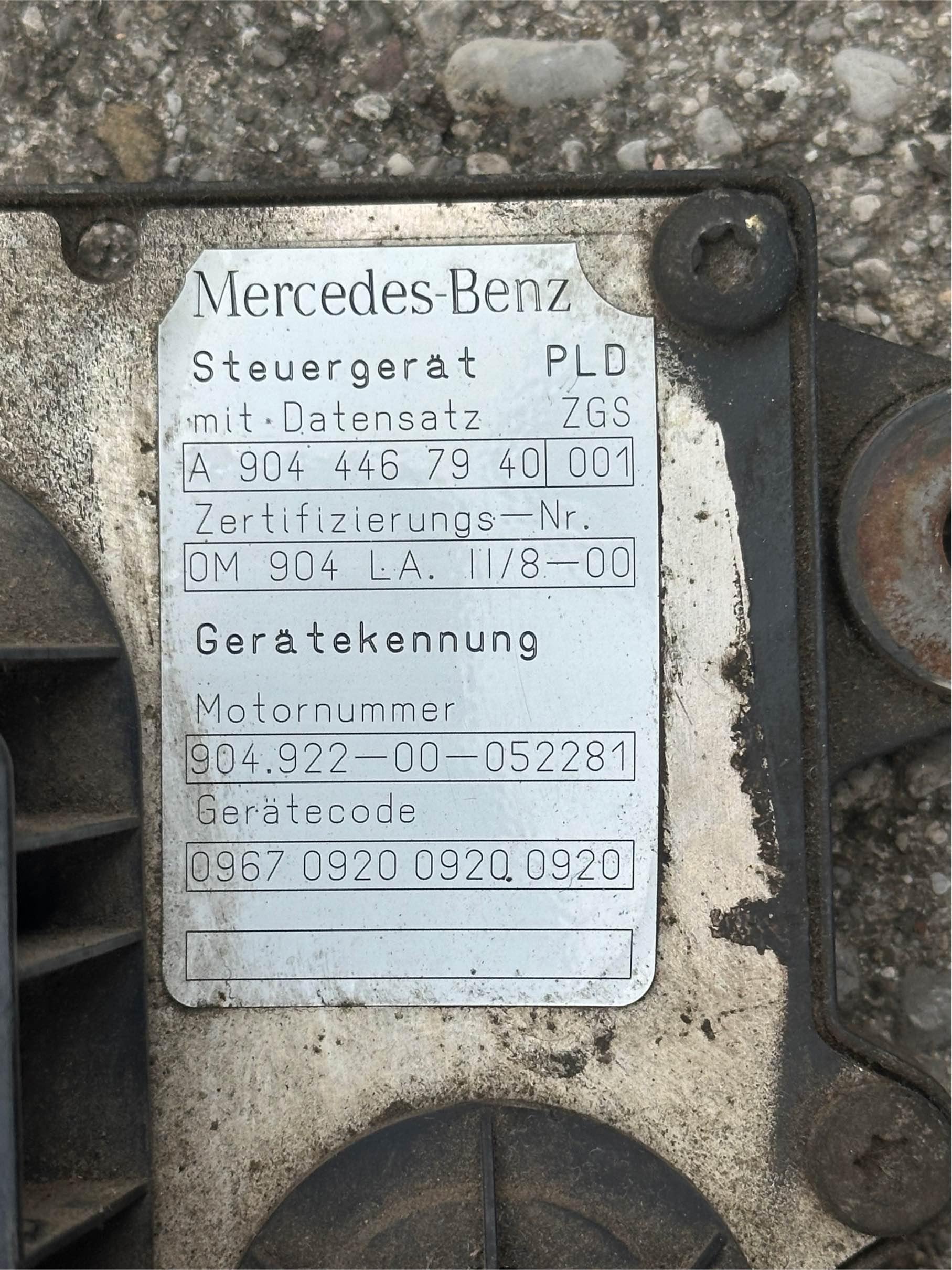 Centralina Motore Mercedes Atego 4 cilindri usata