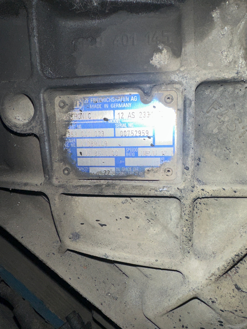 Cambio Iveco Stralis 500 E6 tipo ZF usato