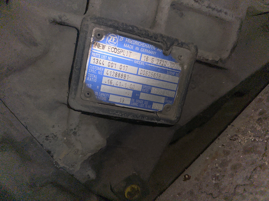 Cambio Iveco Stralis E5 tipo ZF 16S2320TD