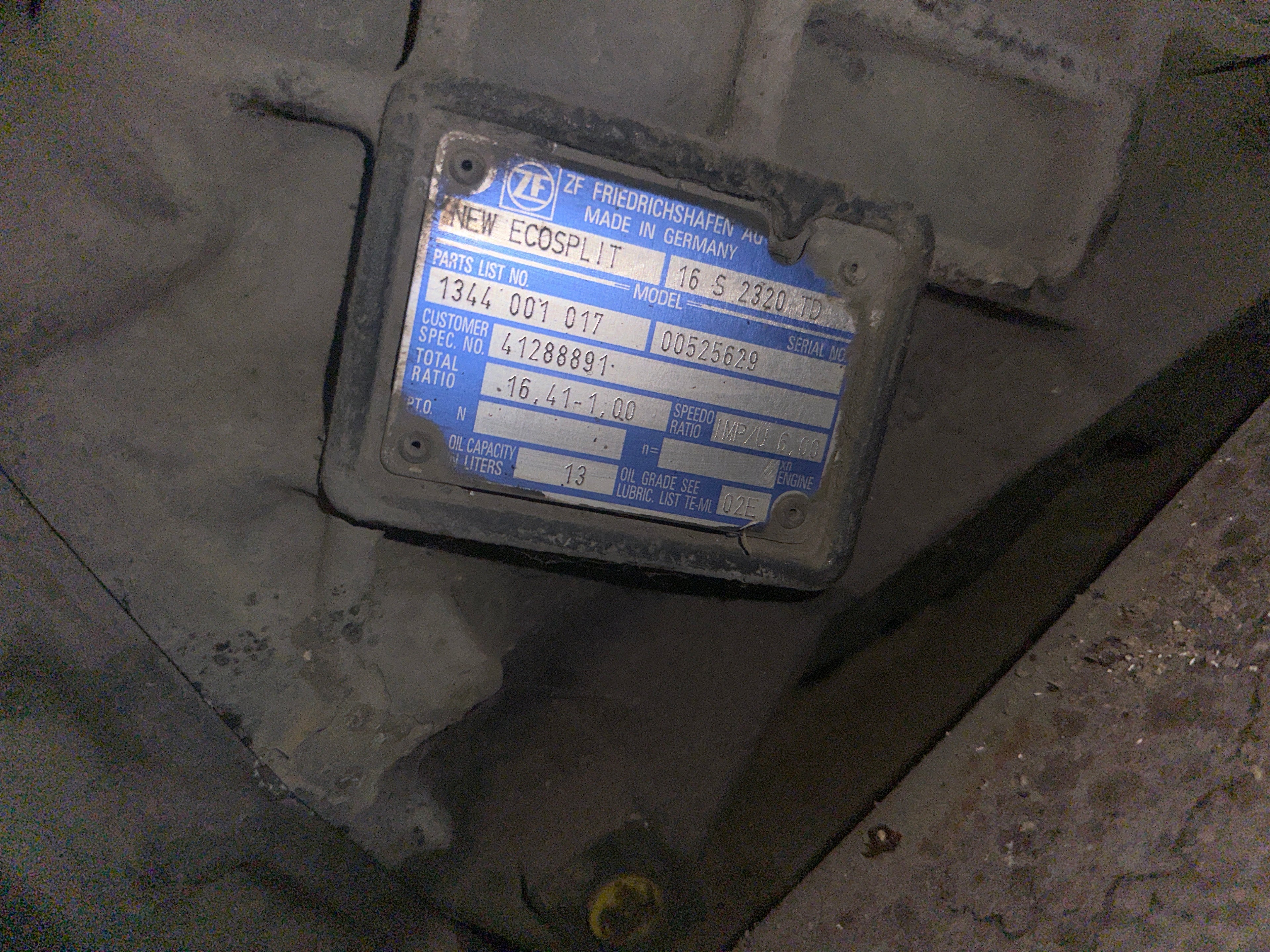 Cambio Iveco Stralis E5 tipo ZF 16S2320TD
