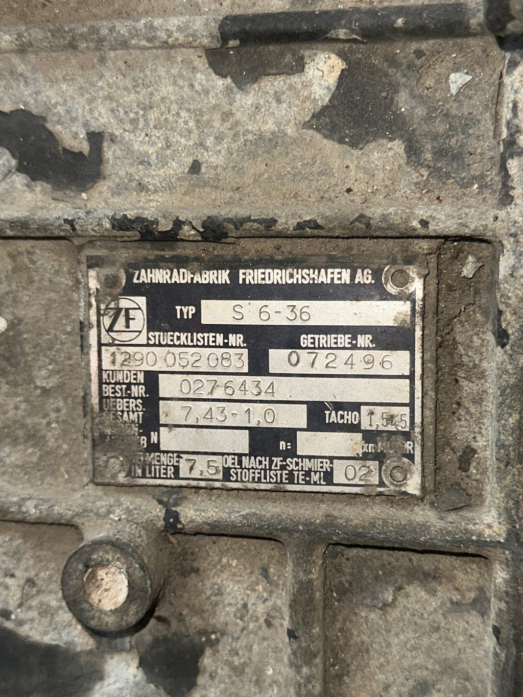 Cambio DAF tipo ZF USATO