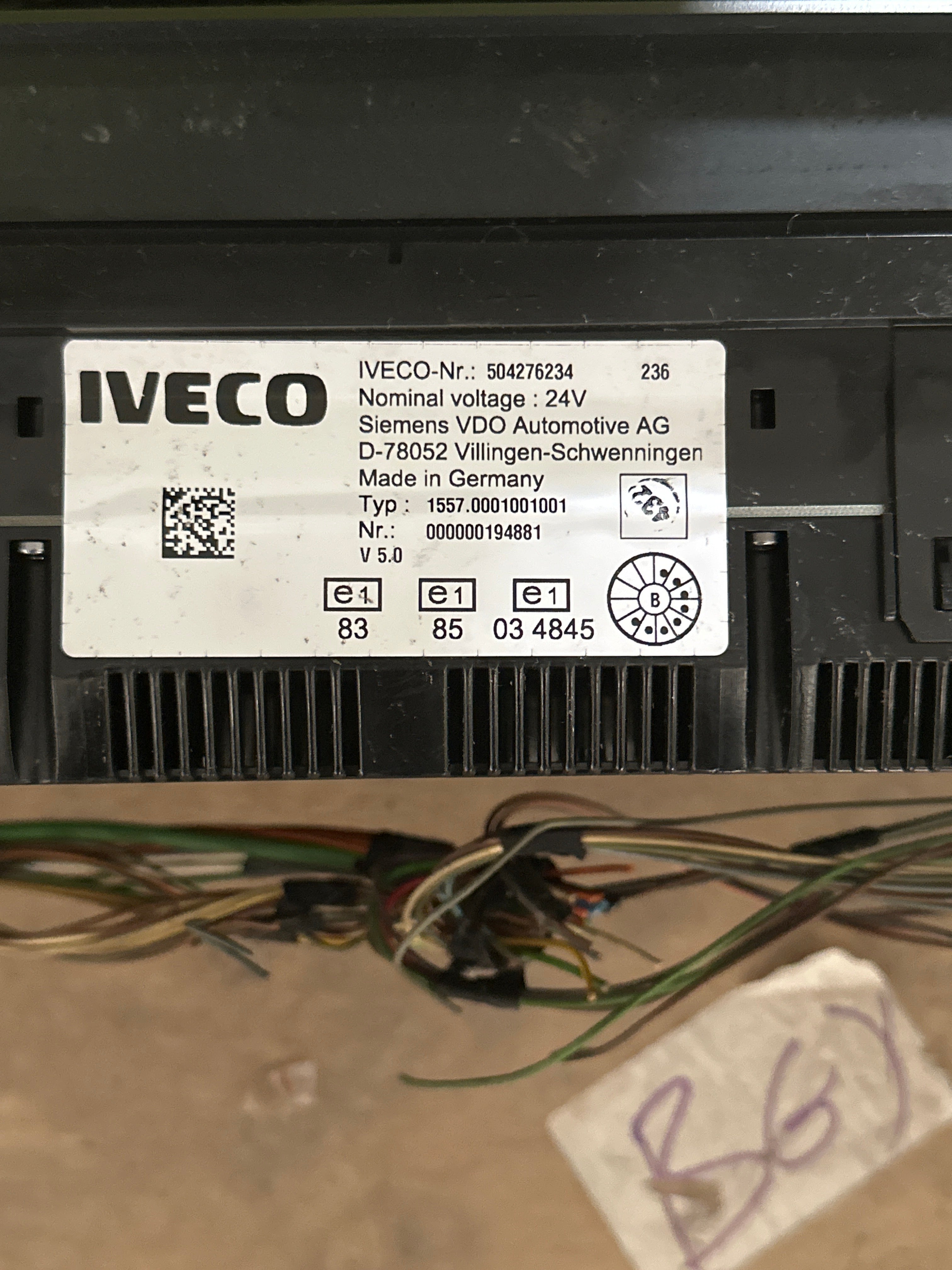 Quadro strumenti Iveco Stralis E5